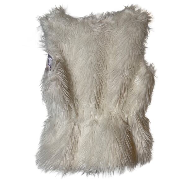 Sanrio Hello Kitty Girls Fuzzy White & Pink Tie-Front Vest Size Small - Picture 5 of 7